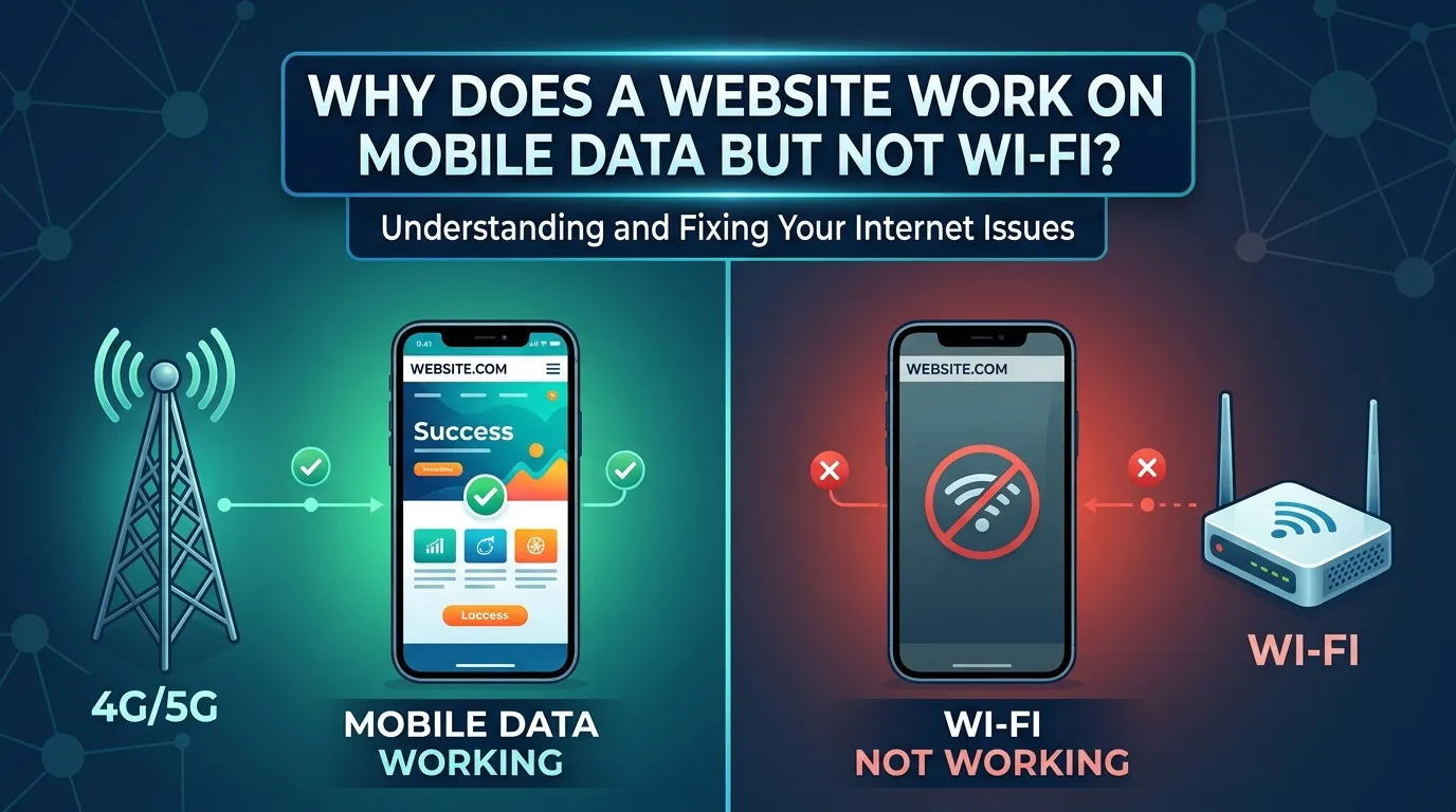 Why Does a Website Work on Mobile Data but Not Wi-Fi?